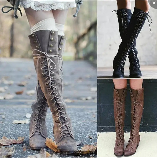 Autumn And Winter New Long Tube Women Boots Keep Warm Thigh High Boots Sewing Thread Rivet High Heel Long Boots Zipper 698