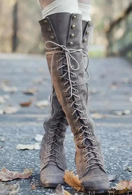 Autumn And Winter New Long Tube Women Boots Keep Warm Thigh High Boots Sewing Thread Rivet High Heel Long Boots Zipper 698