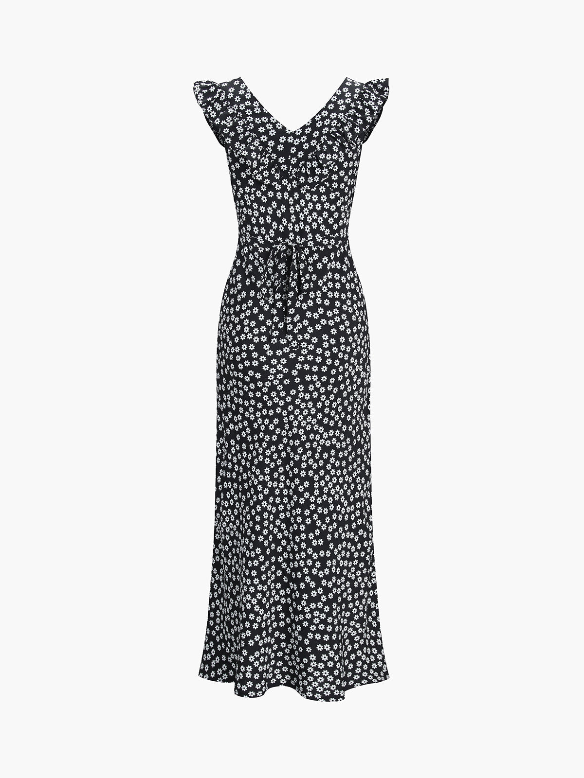 Daisy Floral Graceful Print Long Dress Floral Dresses