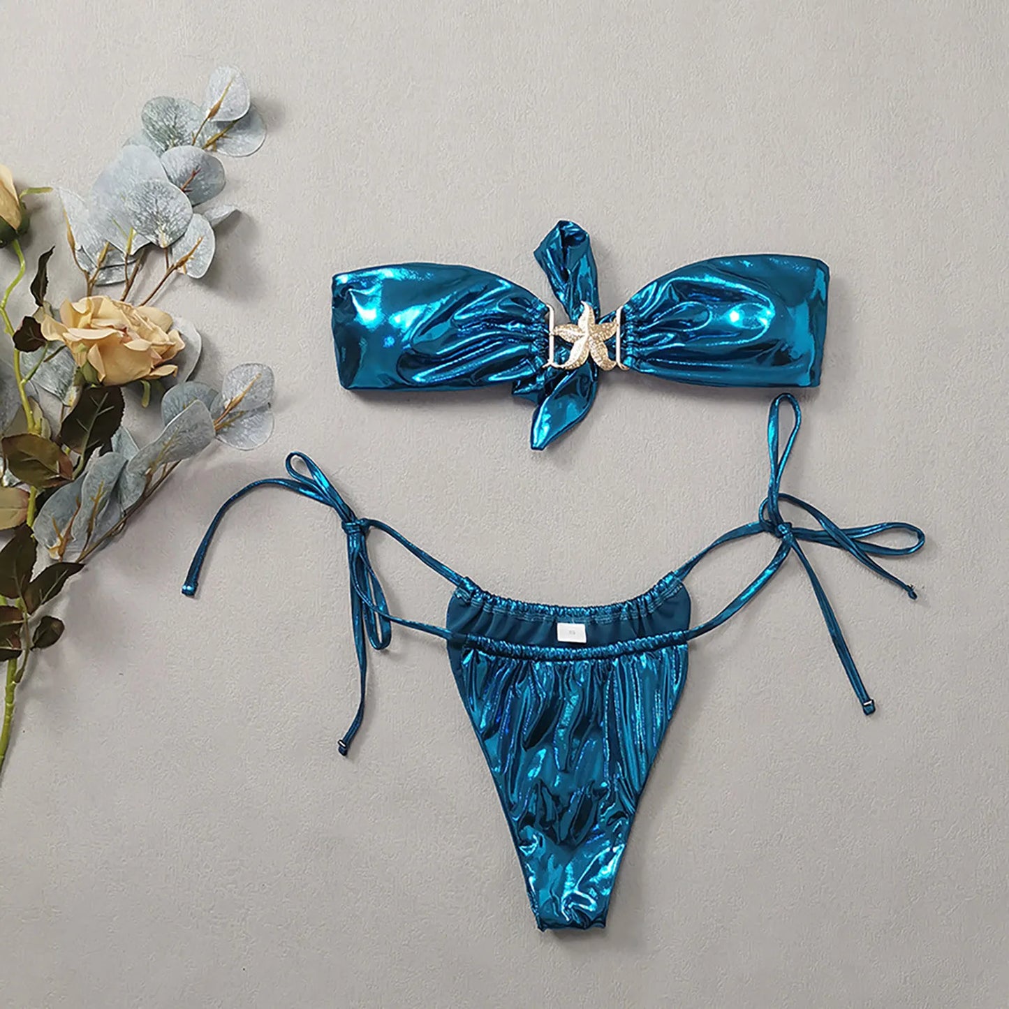 FashionSierra - Solid Sexy Biquinis Feminino Beachwear Two Piece Bikini Sets