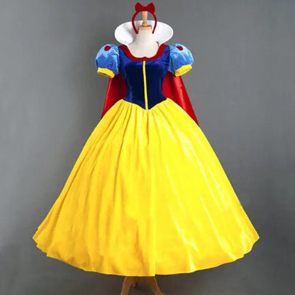 Cartoon Princess Snow White Adult Plus Size Women Cosplay Halloween Costume