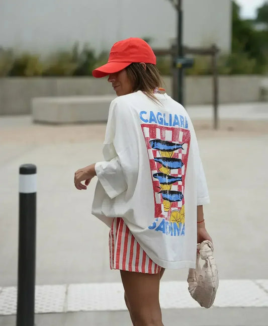 Casual Fish Y2K Graphic T-shirt t-shirt-250223
