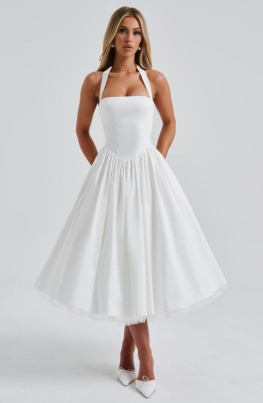 Alba Elegant Midi Dress