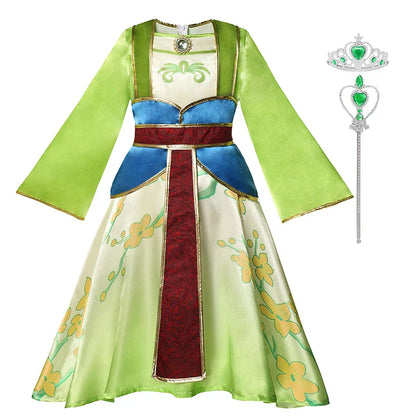 Elegant Kids Mulan Princess Dresses