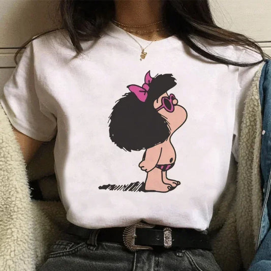 Mafalda Harajuku Cartoon Kawaii Blouse Top T-Shirt