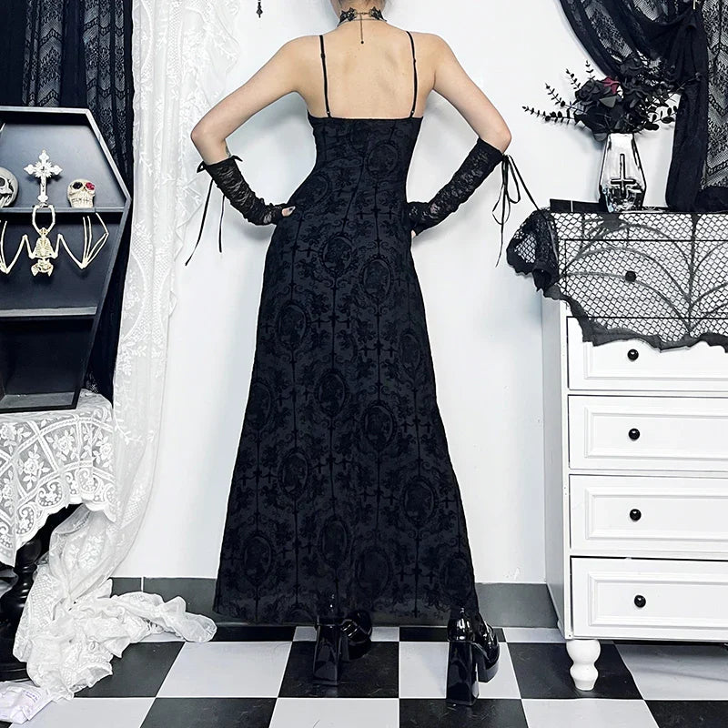 Gathering Net Celebration Sling Maxi Dress