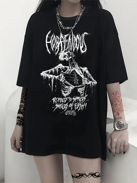 Gothic Punk Dark Streetwear Women T-Shirt