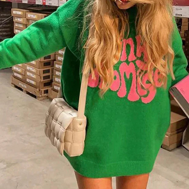 Simple Warm Thick Casual Autumn Winter Knit Elastic Jumper Christmas Sweater Sweaters-L