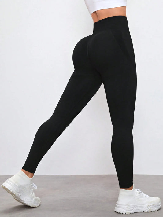 High Waist Soft Spandex Yoga Leggings Bottom with Pocket for Women