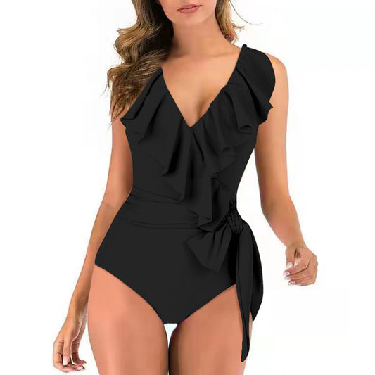 FashionSierra - Hot Summer Ruffles Backless Monokini Bandage Bikini Sets