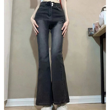 Elastic Flare Denim Bell Bottom