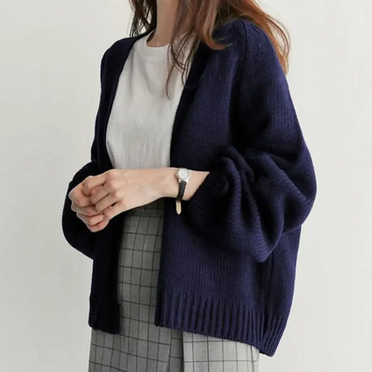 Knitted Cardigan Women 2024 Autumn Pull Femme Long Sleeve Knitwear Winter Casual Coat