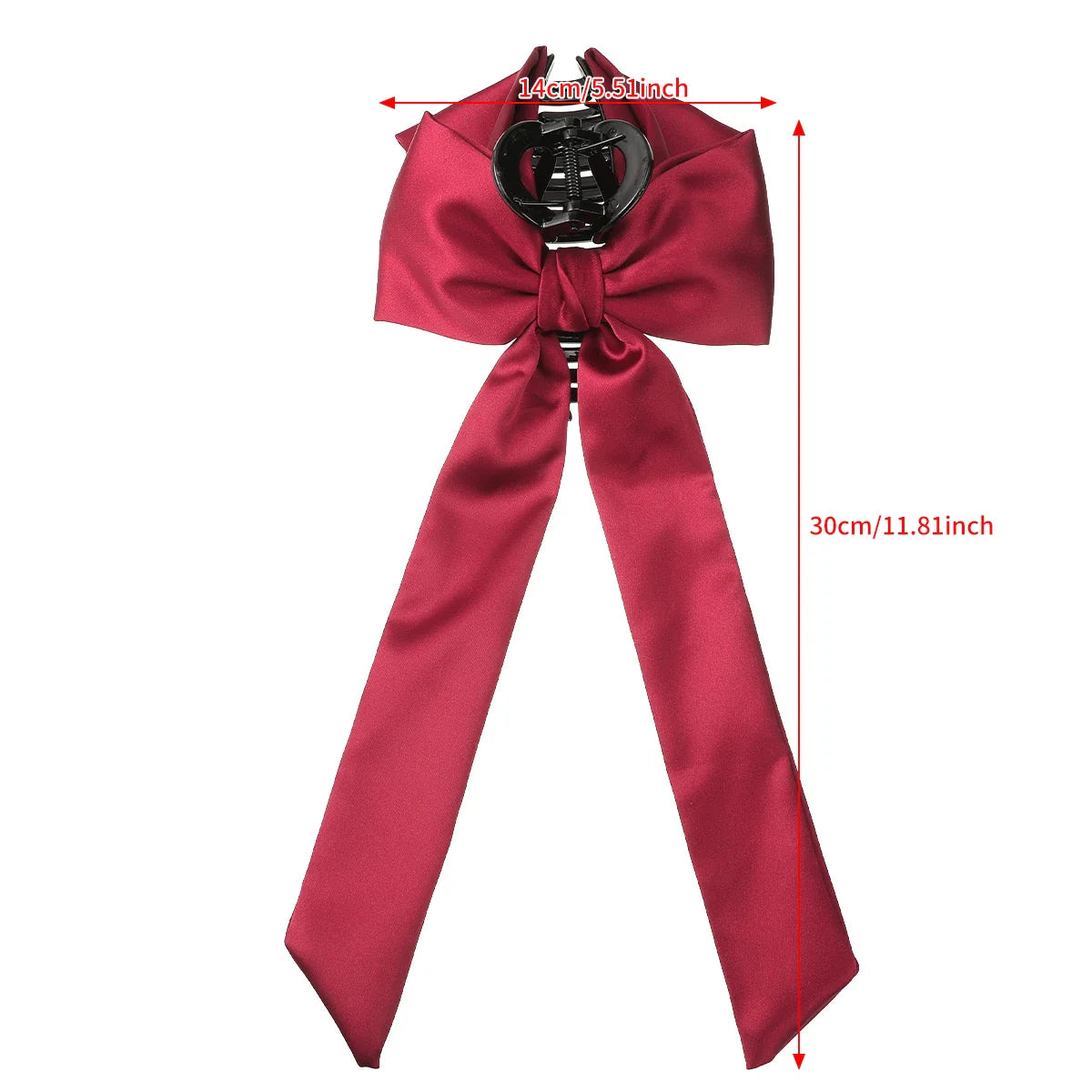 Black Festival Fashion French Ribbon Party Christmas Hair Accessory Accessories-L