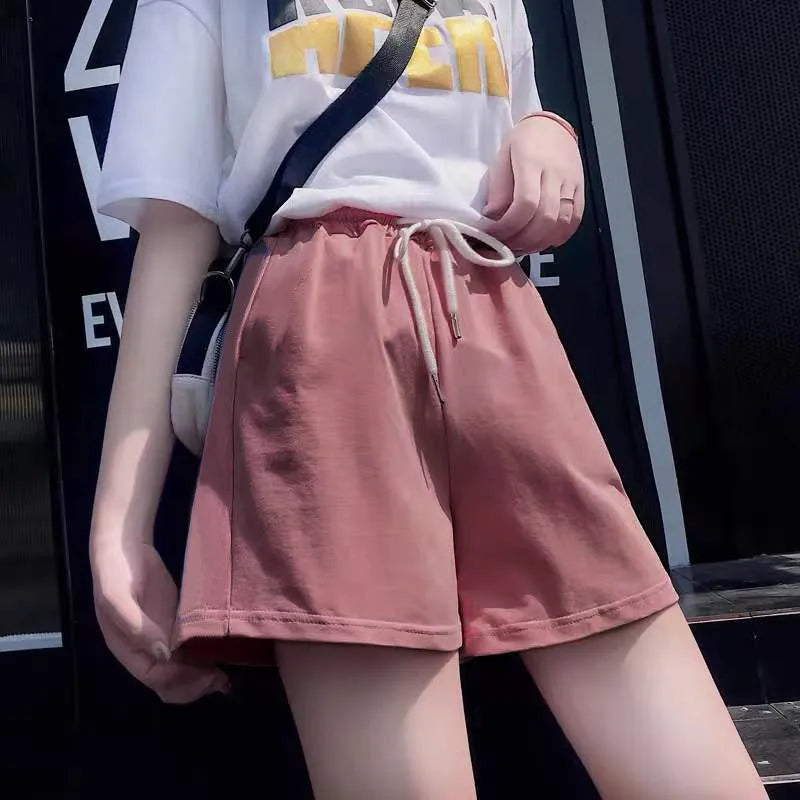 FashionSierra - Loose Drawstring Short Elasticity High Waist Casual Shorts