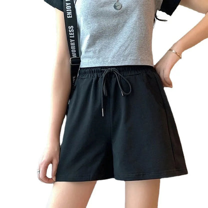 FashionSierra - Loose Drawstring Short Elasticity High Waist Casual Shorts