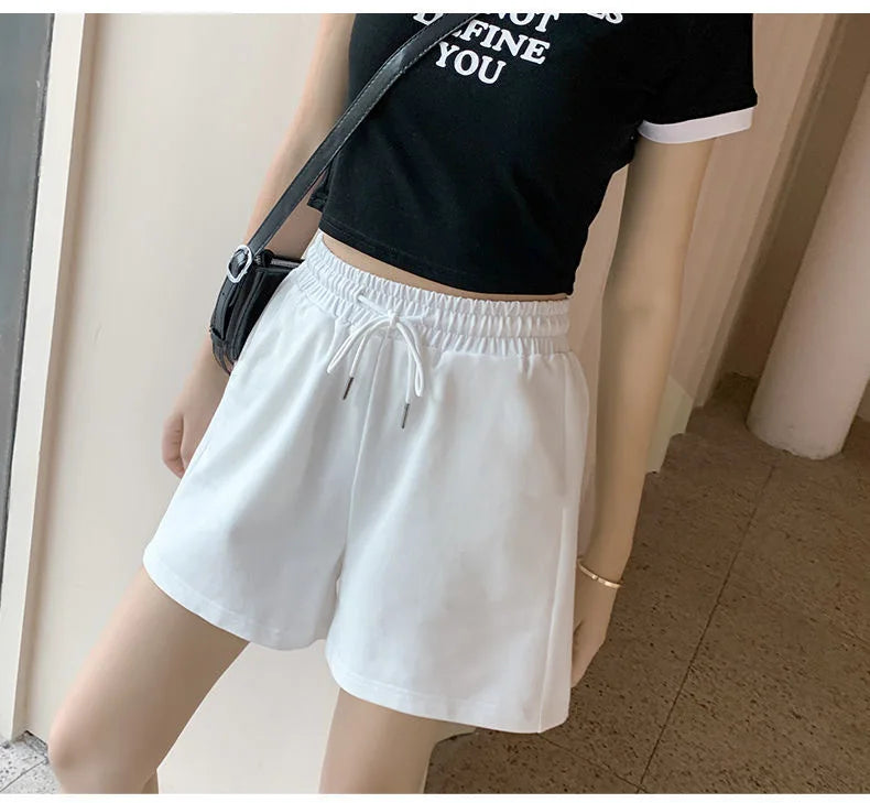 FashionSierra - Loose Drawstring Short Elasticity High Waist Casual Shorts