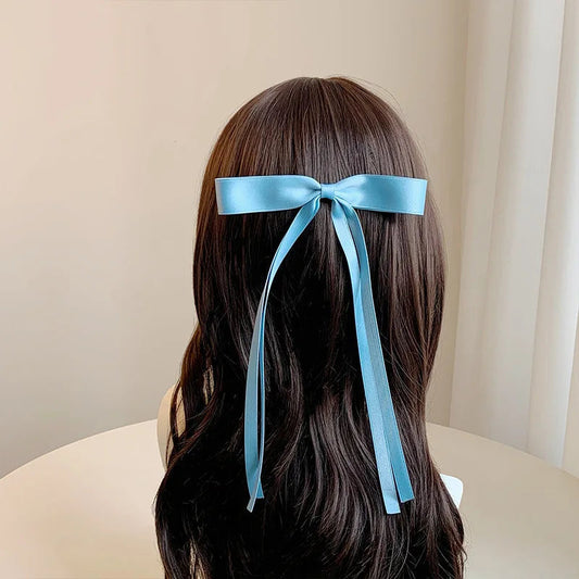 Sweet Solid Color Head Bow Headdress - Christmas Hair Accessory Accessories-L