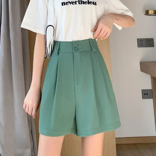 FashionSierra - High Waist Fashion Summer Casual Loose Wide Leg Female Shorts