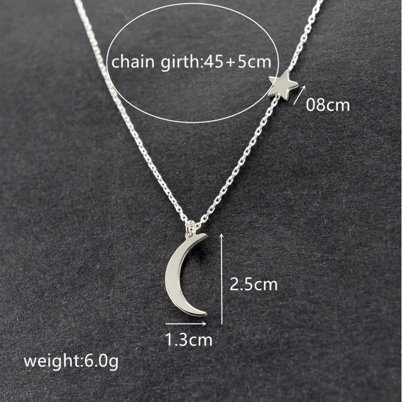 New Fashion Kpop Golden Meniscus Clavicle Women Jewelry Girl Necklake