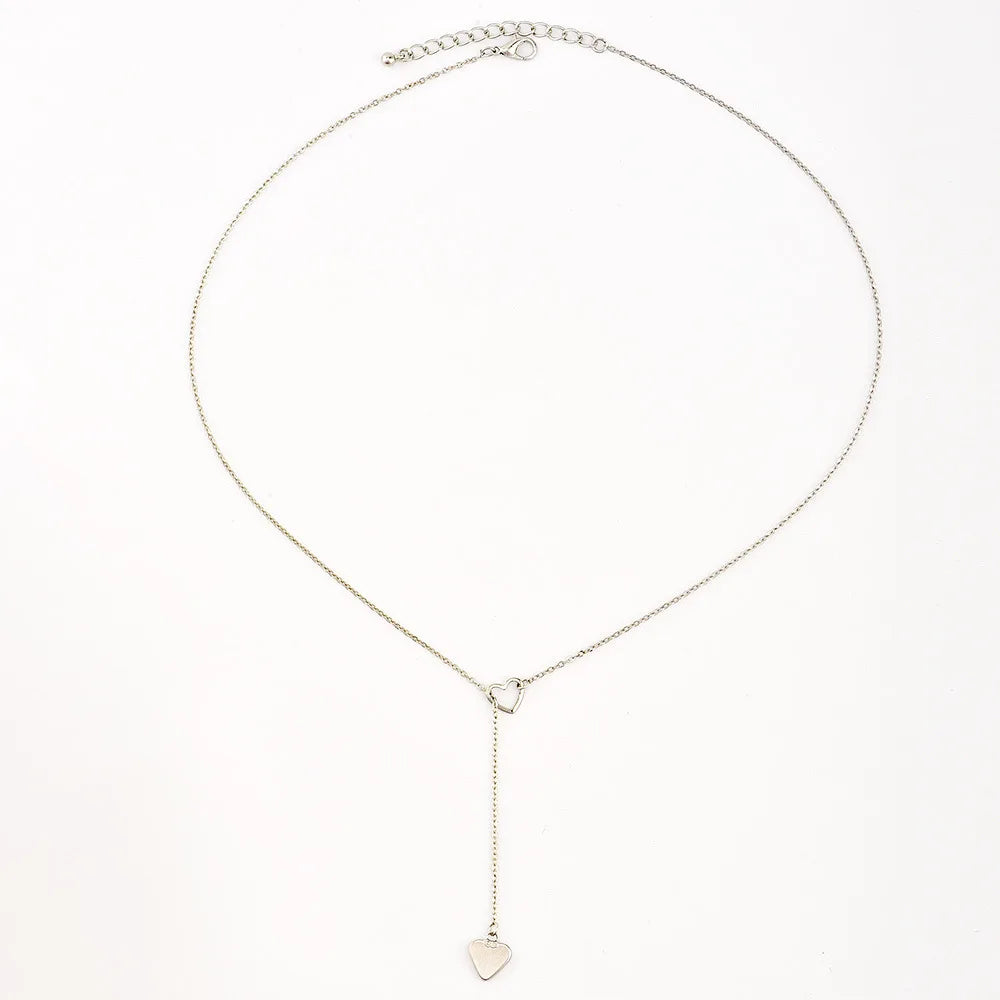 New Tiny Heart Dainty Chain Minimalist Collar Holiday Beach Statement Necklake