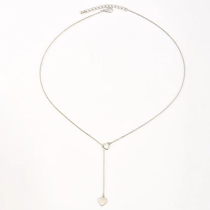 New Tiny Heart Dainty Chain Minimalist Collar Holiday Beach Statement Necklake