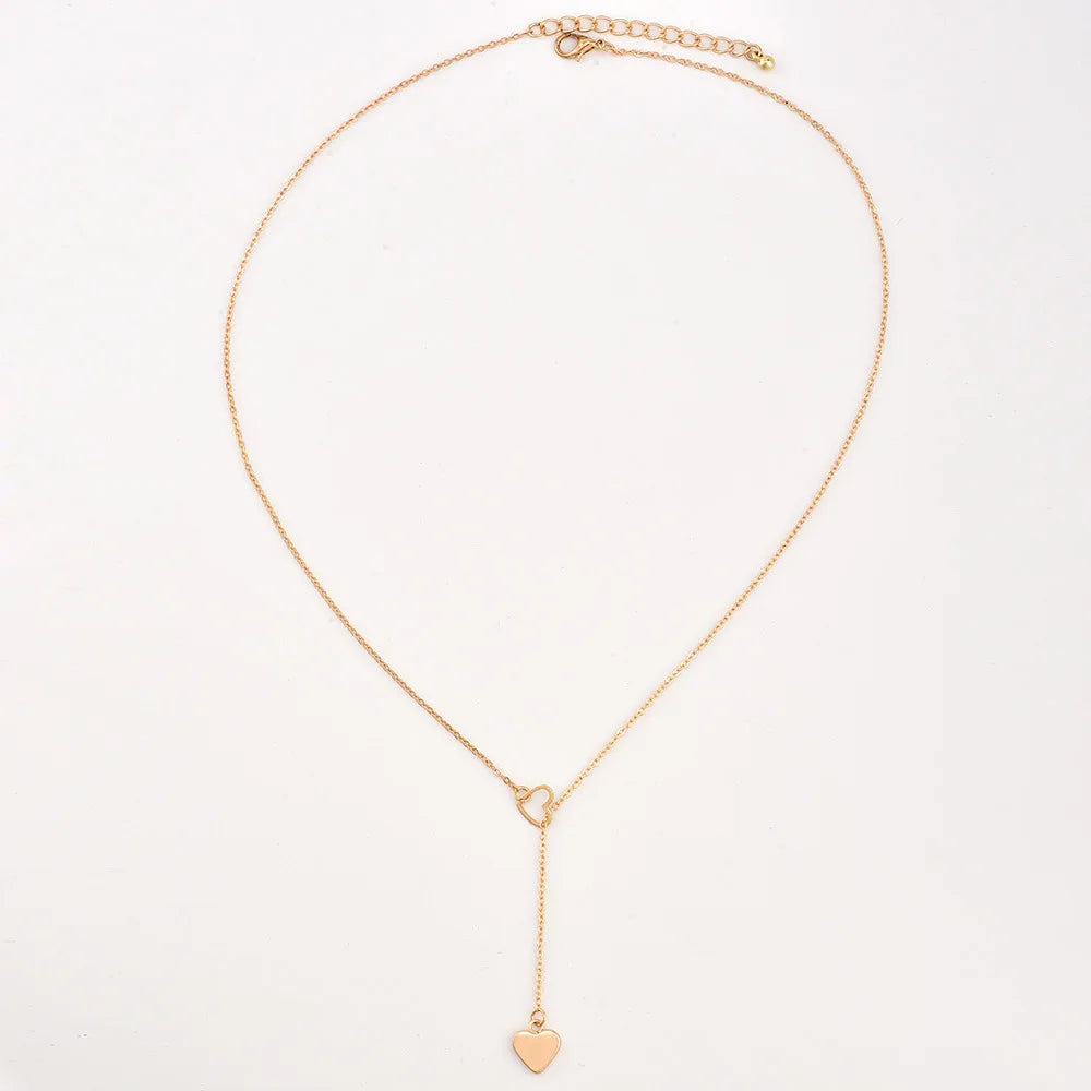 New Tiny Heart Dainty Chain Minimalist Collar Holiday Beach Statement Necklake