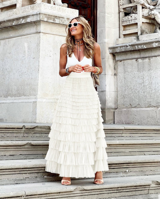 Nimia - Tulle Long Skirt