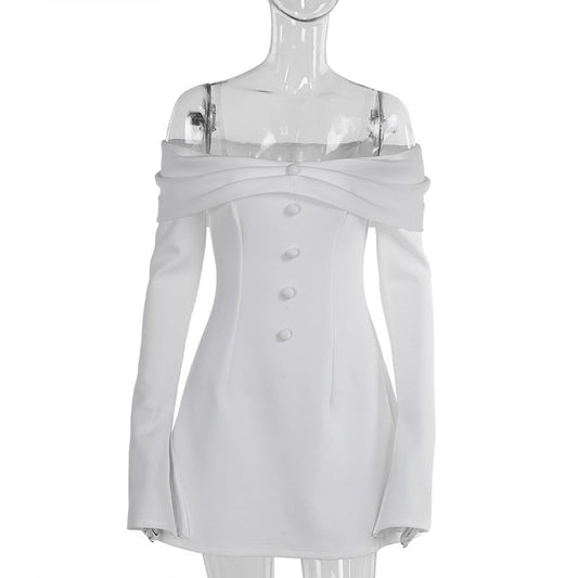 Hip Elegant Slim off Shoulder