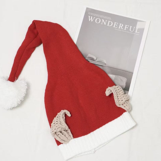 Classic Red Knit Christmas Hat