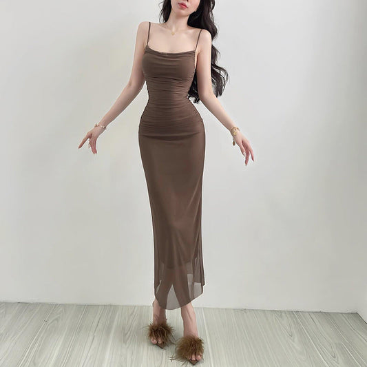 Type Hip Elegant Straps Tulle Slim Fit