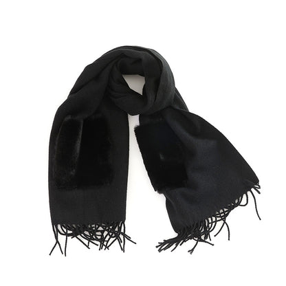 Imitation Cashmere Scarf Shawl Autumn Winter High-End Korean Style Thickened Scarf