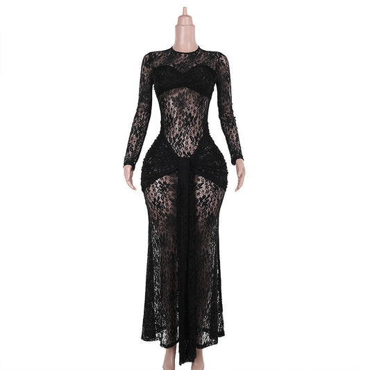 Fall Type Hip See through Slim Lace
