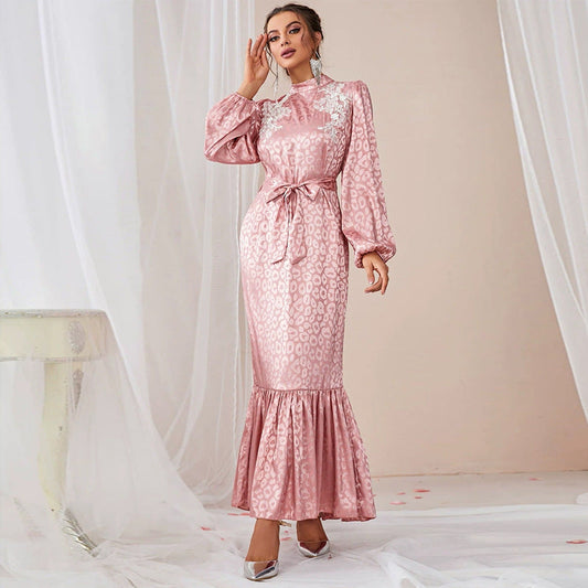 Oblique Shoulder off Shoulder Slim High Waist Maxi Dress for