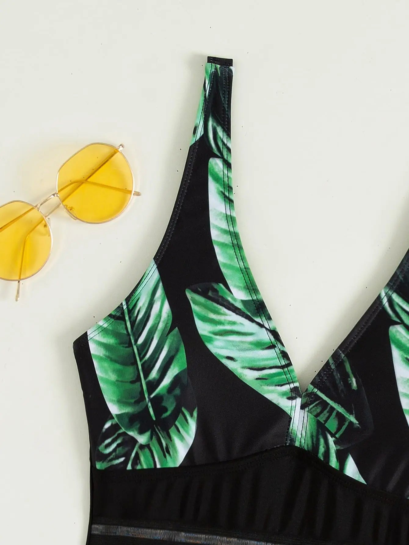FashionSierra - 2024 Vibrant Leafy Sporty Floral Basic Swimsuits