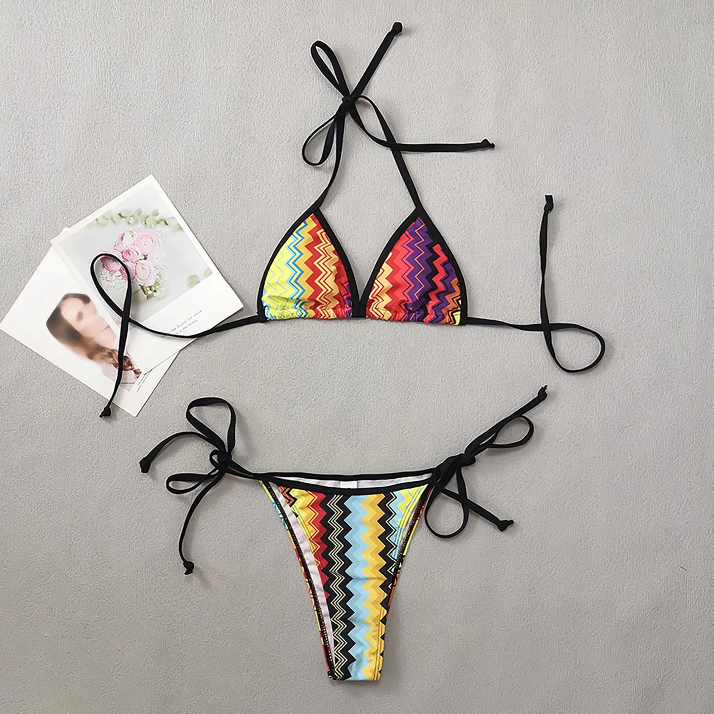 FashionSierra - Push Up Sexy New Beach Yarn Skirt Three Piece Bikini Sets