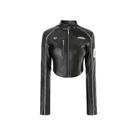 Stylish Bomber Leather Jacket