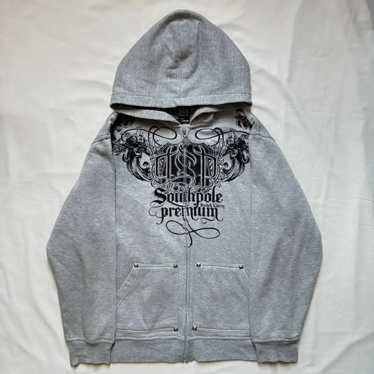 Distress Road Medieval Zip Hoodie