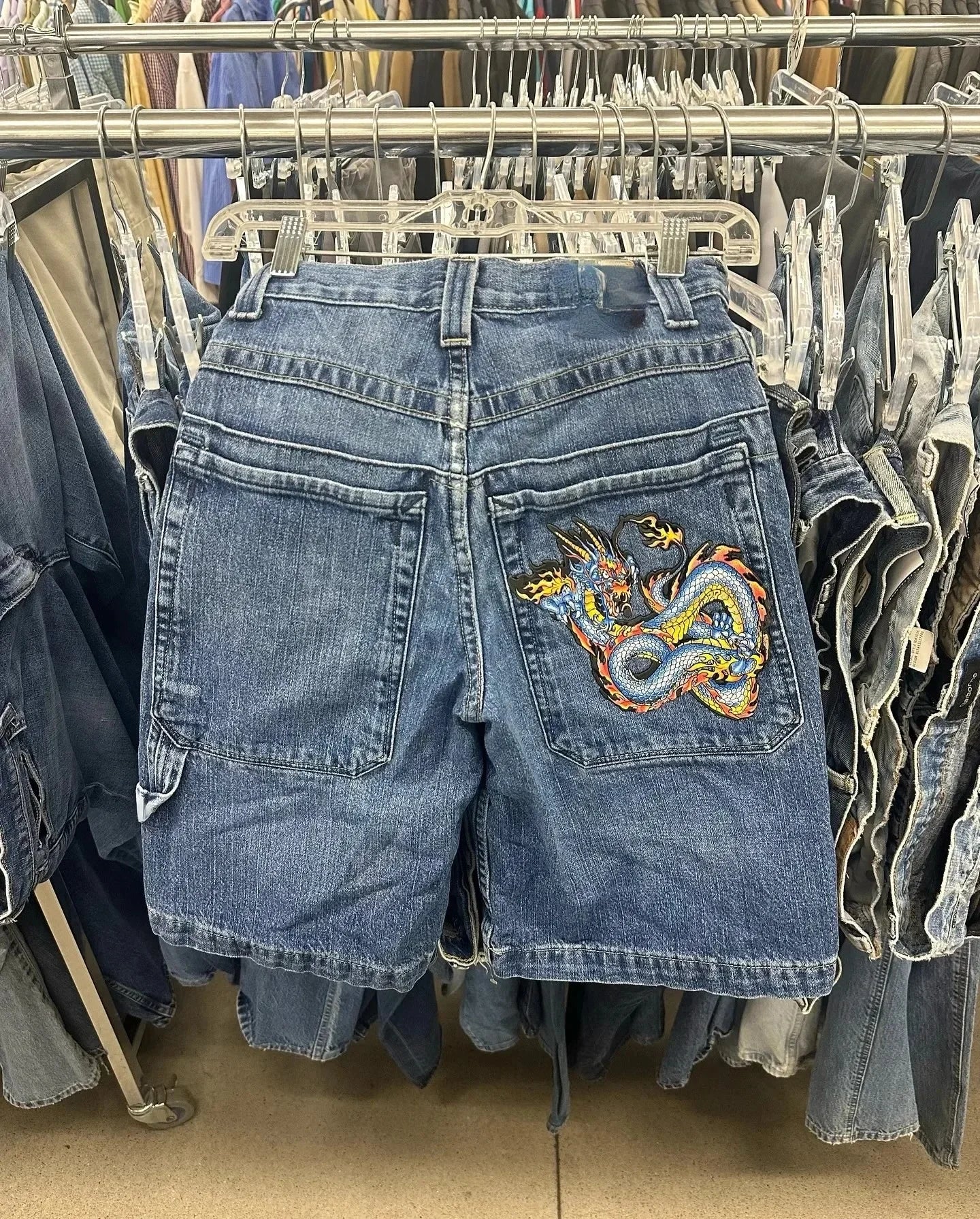 Empty Character Stitch Short blue4 / M