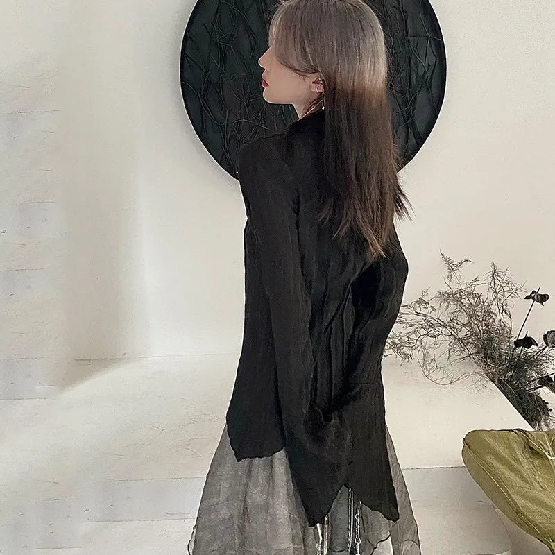 Dark Unpredictable Stylish Blouse
