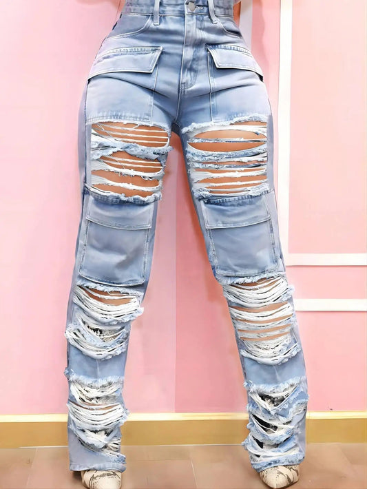Cleansed Medieval Flap Pocket Trouser Blue / XS