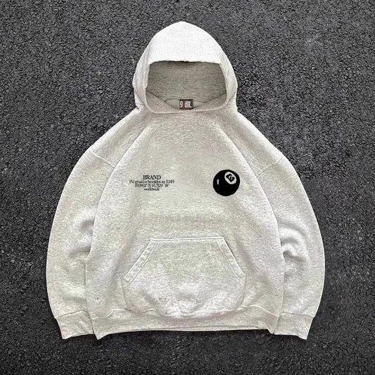 Graphic Print Oversized Hoodie