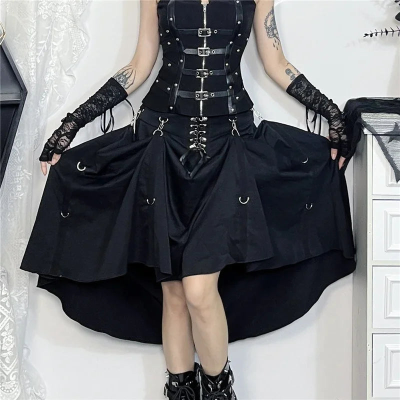 Dark Sway A-line Skirt black / XS