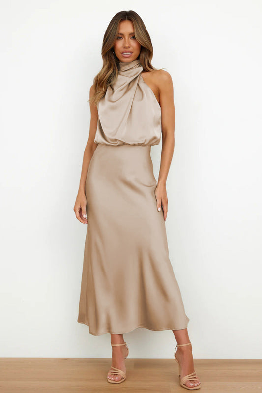 Tiffany | Elegant Satin Dress