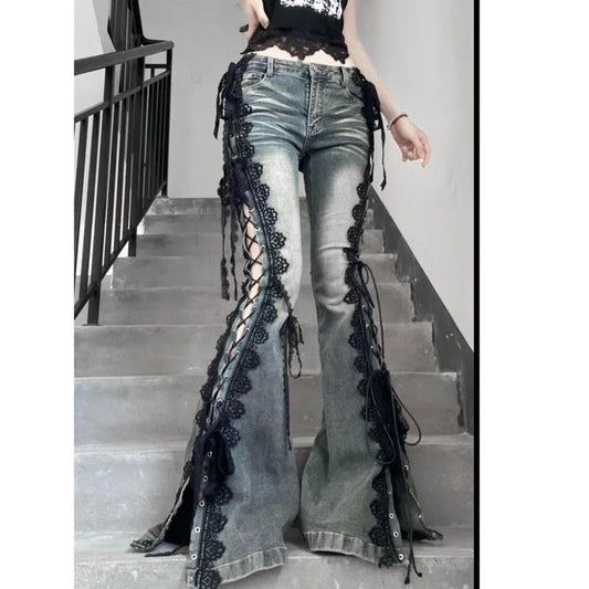 Tie-up Mysterious Flare Bootcut Pant