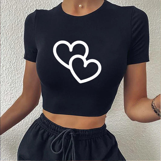 Girls Women Graphic Crop Tops Fairy Grunge Crop Top