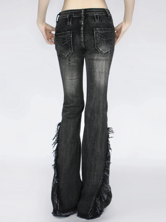 Dark Gothic Loose Flare Trouser