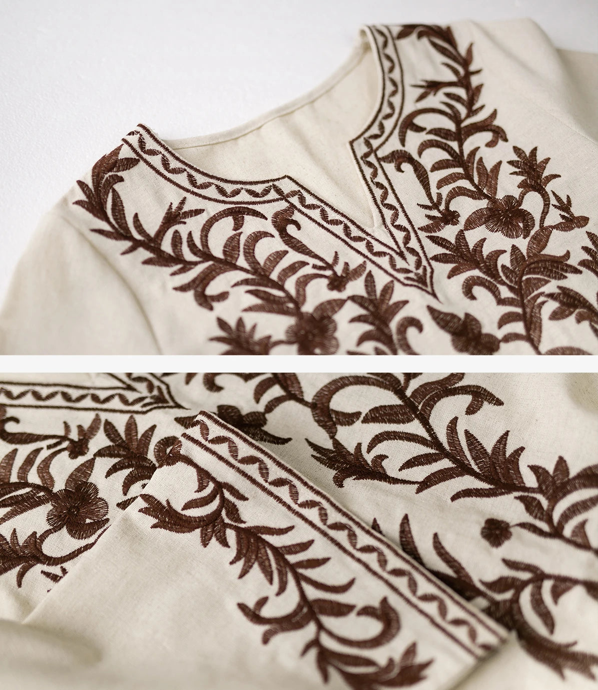 FashionSierra - 2024 Loose Summer Tunic Holiday Cotton Linen Boho Dress