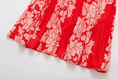 FashionSierra-Sexy  Off Shoulder  Backless  Strap  Vintage  Ethnic  Chiffon  Floral Print  Beach Wear Boho Dress
