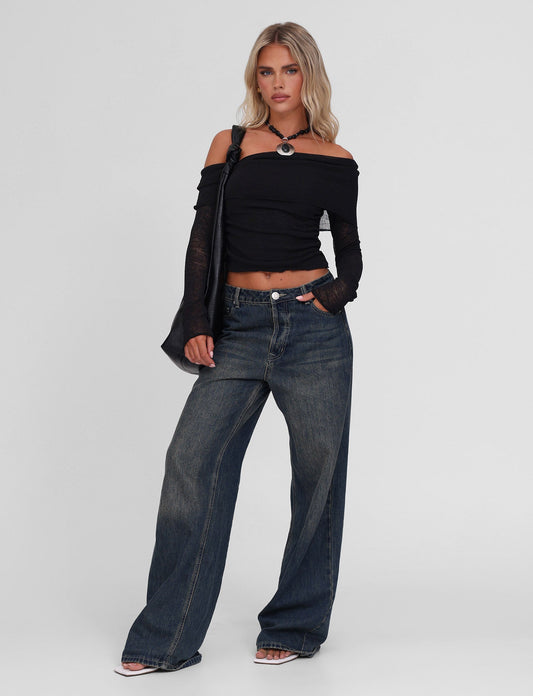 VERA TOP - BLACK