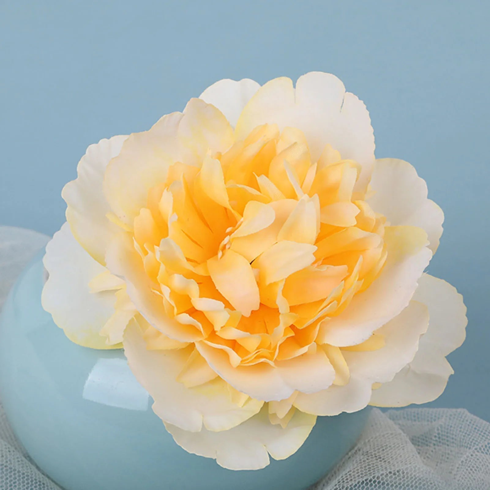 Red Wedding Rose Flower Bride Headdress Hair Accessory White 3 Accessories-L